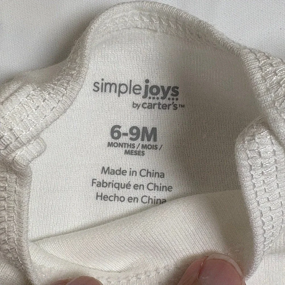 Simple Joys by Carters Jesus Loves His Peeps Easter‎ Bunny Bodysuit White 6-9M